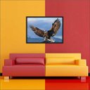 Ver imagem 2 de Quadro Decorativo Ave Águia Animais Salas Decorações Interiores Com Moldura
