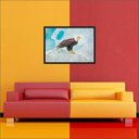 Ver imagem 4 de Quadro Decorativo Ave Águia Animais Salas Decorações Interiores Com Moldura