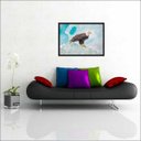 Ver imagem 3 de Quadro Decorativo Ave Águia Animais Salas Decorações Interiores Com Moldura