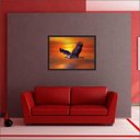 Ver imagem 2 de Quadro Decorativo Ave Águia Animais Salas Decorações Interiores Com Moldura