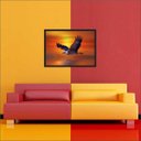 Ver imagem 4 de Quadro Decorativo Ave Águia Animais Salas Decorações Interiores Com Moldura