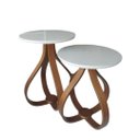 Ver imagem 2 de Conjunto Mesa Lateral Cebola:Branco