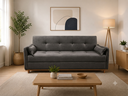 Ver imagem 1 de Sofa Iris 2.10 Bau e Cama Nobly Veludo Cinza
