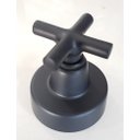 Ver imagem 1 de Acabamento De Registro 1 1/2 Gaveta C64 Preto Fosco