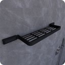 Ver imagem 3 de Suporte Porta Shampoo Para Banheiro Preto Fosco Empire