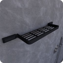 Suporte Porta Shampoo Para Banheiro Preto Fosco Empire - 3