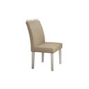 Ver imagem 5 de Conjunto Sala de Jantar Mesa Tampo Mdf/vidro Branco 6 Cadeiras Pampulha Leifer