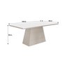 Conjunto Sala de Jantar Mesa Tampo Mdf/vidro Branco 6 Cadeiras Pampulha Leifer - 3