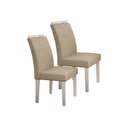 Ver imagem 6 de Conjunto Sala de Jantar Mesa Tampo Mdf/vidro Branco 6 Cadeiras Pampulha Leifer