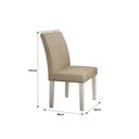 Ver imagem 4 de Conjunto Sala de Jantar Mesa Tampo Mdf/vidro Branco 6 Cadeiras Pampulha Leifer