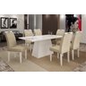 Conjunto Sala de Jantar Mesa Tampo Mdf/vidro Branco 6 Cadeiras Pampulha Leifer - 1