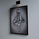 Ver imagem 1 de Quadro Homem Metal 3d -- Br Artes