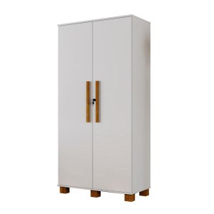 Armario Multiuso 2 Portas Chave Branco Mdf Dacar Carmolar