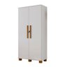 Armario Multiuso 2 Portas Chave Branco Mdf Dacar Carmolar - 1