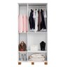 Armario Multiuso 2 Portas Chave Branco Mdf Dacar Carmolar - 5