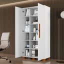 Ver imagem 3 de Armario Multiuso 2 Portas Chave Branco Mdf Dacar Carmolar