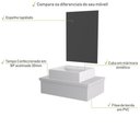 Ver imagem 4 de Conjunto Bancada C-cuba Q39 e Espelheira Metrópole 601 Perffect Acetinado Branco Chess
