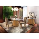 Ver imagem 1 de Conjunto Sala de Jantar Luna 120 Mdf com 4 Cadeiras