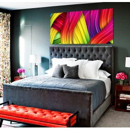 Quadro Decorativo 122x60 Sala Quarto Abstrato Colorido - 2