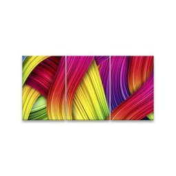 Quadro Decorativo 122x60 Sala Quarto Abstrato Colorido - 1