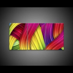 Quadro Decorativo 122x60 Sala Quarto Abstrato Colorido - 3