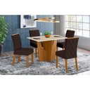 Ver imagem 2 de Mesa para Cozinha Vértice Sc37 + Tampo Madeirado Reto 120x80cm Nature-off White - Henn
