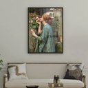 Ver imagem 1 de Quadro a Alma da Rosa John Waterhouse 45x34cm - com Vidro:moldura Preta