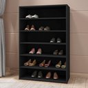 Ver imagem 1 de Sapateira Lana 5 Prateleiras 72cm MDP Preto AJL Móveis 110cm