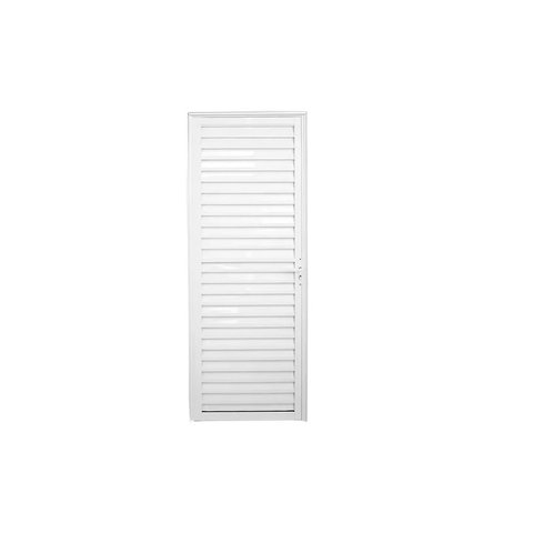 Porta Alumíno Branco Palheta 80x210 Direito