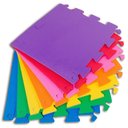 Ver imagem 2 de Kit Com 12 Tapetes / Tatame Em Eva 50 X 50 X 1 Cm Laranj