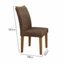 Ver imagem 6 de Conjunto Sala de Jantar Mesa Tampo Mdf/vidro Preto 6 Cadeiras Pampulha Leifer
