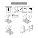 Ver imagem 4 de Kit Ferragens Cama Casal Vertical Retrátil de Parede