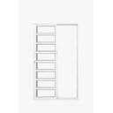 Ver imagem 2 de Porta de alumínio 02 Folhas Móveis Travessa Maxx Branca - 210x120