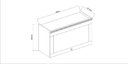 Ver imagem 3 de Armário de Cozinha Genialflex Iluminata 1 Pt 80 Cm Bco Fendi