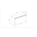 Ver imagem 3 de Armário de Cozinha Genialflex Iluminata 1 Pt 80 Cm Bco Fendi