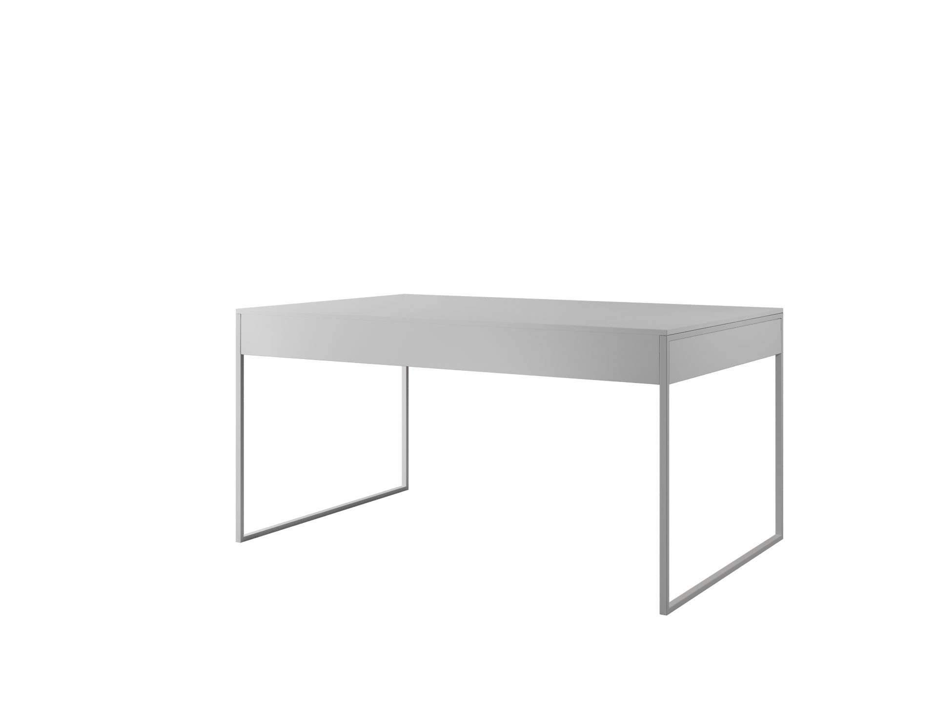 Mesa Industrial Filadélfia 120x75 Ferro Branco Tampo Branco - 2