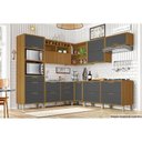 Ver imagem 2 de Módulo Cozinha Nesher Imperatriz Canto Reto 1 Porta C/ Tampo Freijo/off White