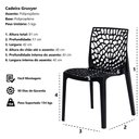 Ver imagem 2 de Kit 3 Cadeiras Gruvyer Nude Sala Cozinha Jantar