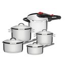 Ver imagem 1 de Conjunto Jogo Panelas 5pc Inox Fundo Triplo Tramontina Solar