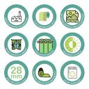 Ver mais imagens de Kit Cortina Infantil Gatinho + 3 Capas Almofadas De Quarto