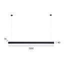 Ver imagem 2 de Lustre Pendente Astraled Sagittarii Pt-9155 Preto Led Bivolt Preto Pt-9155