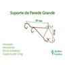 SUPORTE DE PAREDE PARA VASOS METAL GRANDE LUXO 15 UND JARDIM - 2