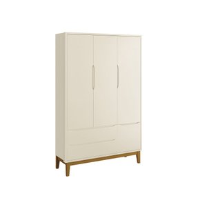 Roupeiro Classic 3 Portas e 2 Gavetas Guarda-roupa Reller Roupeiro Classic/theo Areia Fosco