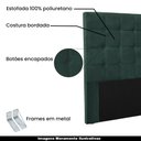 Ver imagem 3 de Cabeceira Decorativa King Size 1,95M Tropea Veludo Verde Floresta - Gran Belo