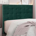 Ver imagem 5 de Cabeceira Decorativa King Size 1,95M Tropea Veludo Verde Floresta - Gran Belo