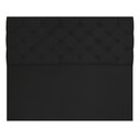 Ver imagem 3 de Cabeceira Capitonê Casal 1,40m Jade Suede - Pallazio - Preto
