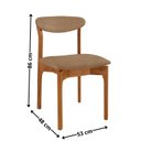 Ver imagem 2 de Kit 2 Cadeiras para Sala de Jantar Monaco Madeira Maciça
