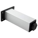 Ver imagem 6 de Pés para Móveis e Armários em Alumínio Escovado 4 Peças