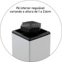 Ver imagem 4 de Pés para Móveis e Armários em Alumínio Escovado 4 Peças