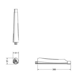Cano Braço Para Chuveiro Ducha 30cm Lorenzetti Branco Compacto - 4